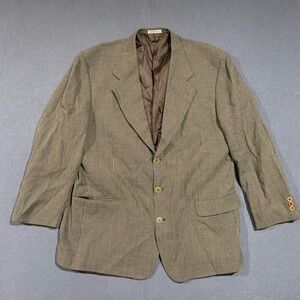 Louis‎ Feraud Gruppo GFT Houndstooth Wool Blazer Made for Dillard's Textured